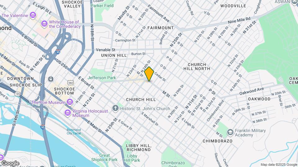 2525 M St Map and Location Details