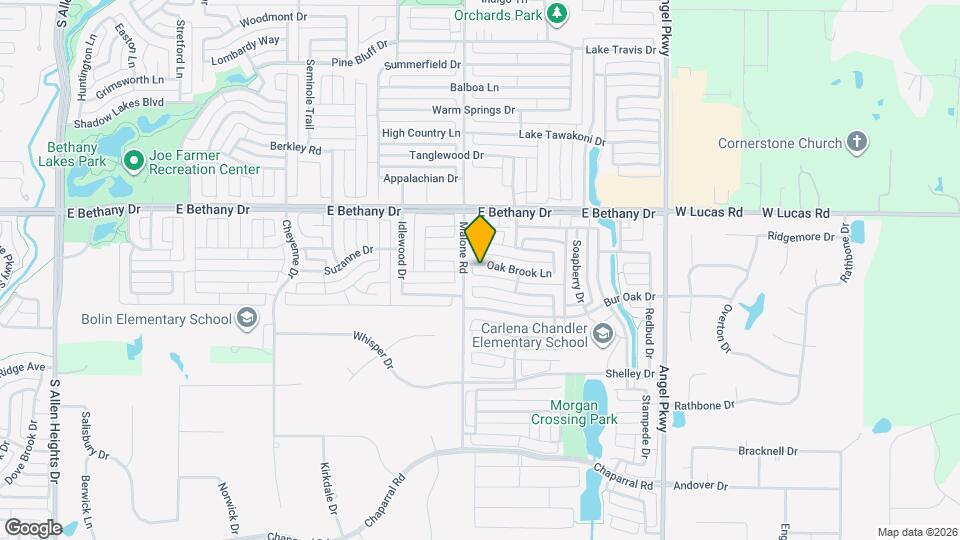 1604 Oak Brook Ln Map and Location Details