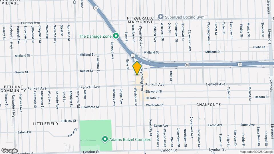 15356 Washburn St Map and Location Details