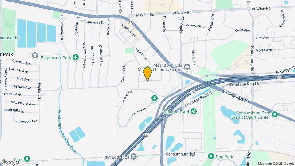1735 Chesapeake Ln Map and Location Details