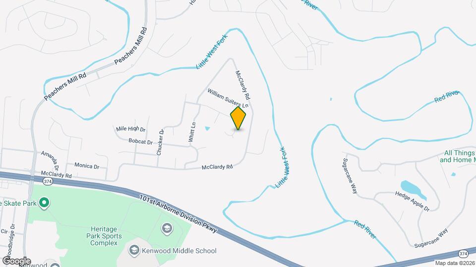 1121 Gunpoint Dr Map and Location Details
