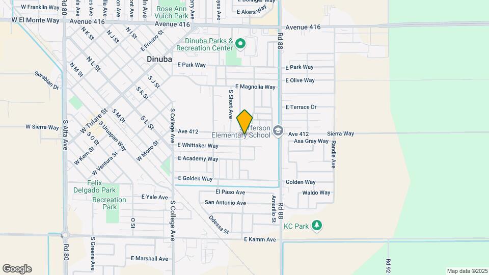 1450 E Sierra Way Map and Location Details