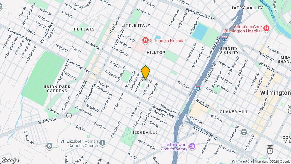 1402 W 3rd St Map and Location Details