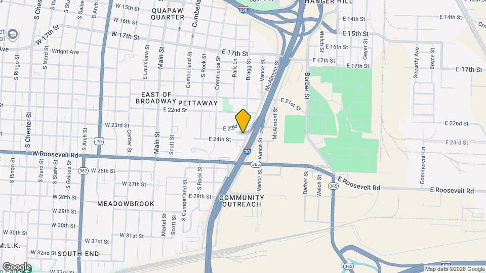 2318 Bragg St Map and Location Details