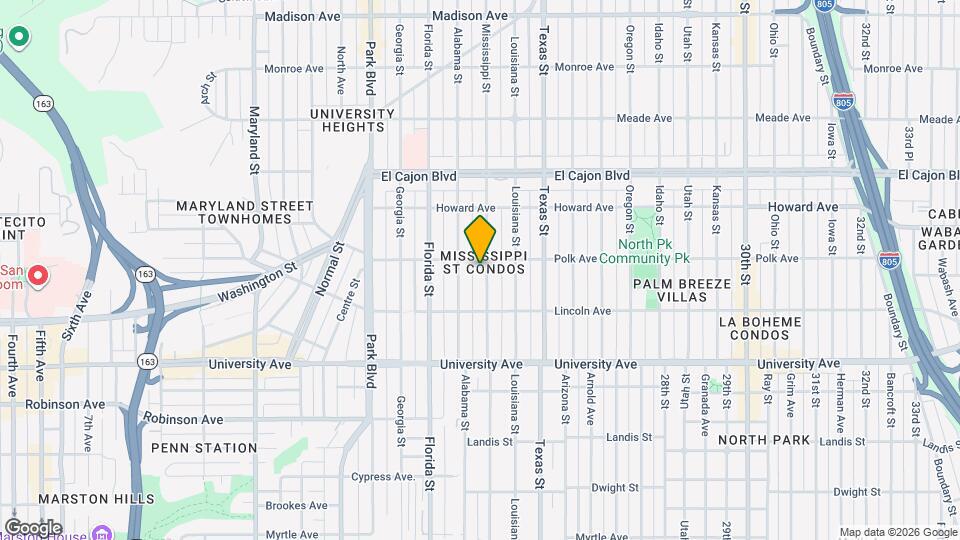 4084 Mississippi St Map and Location Details