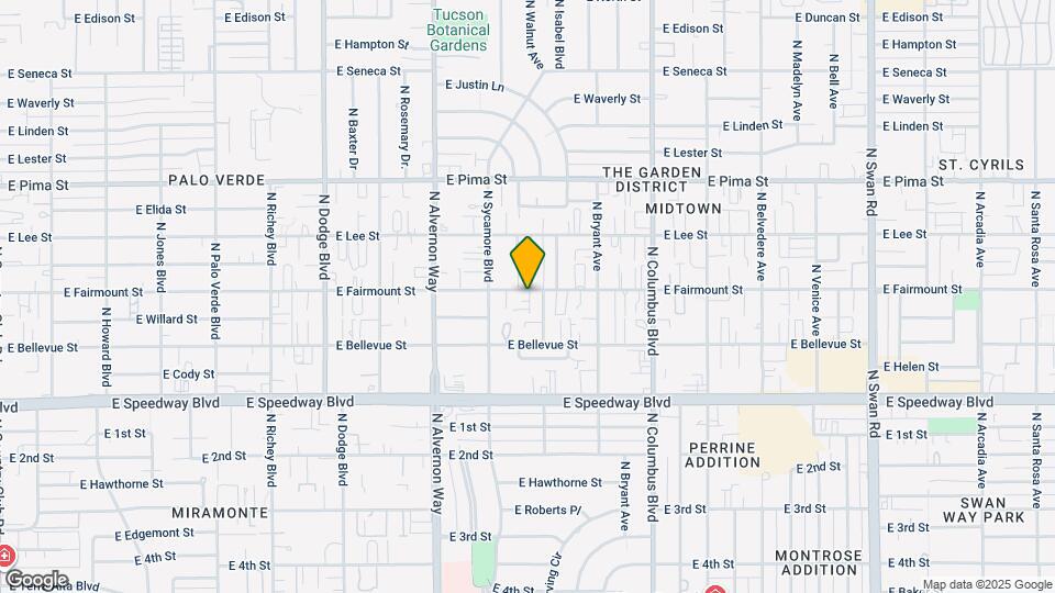 4038 E Fairmount St Map and Location Details