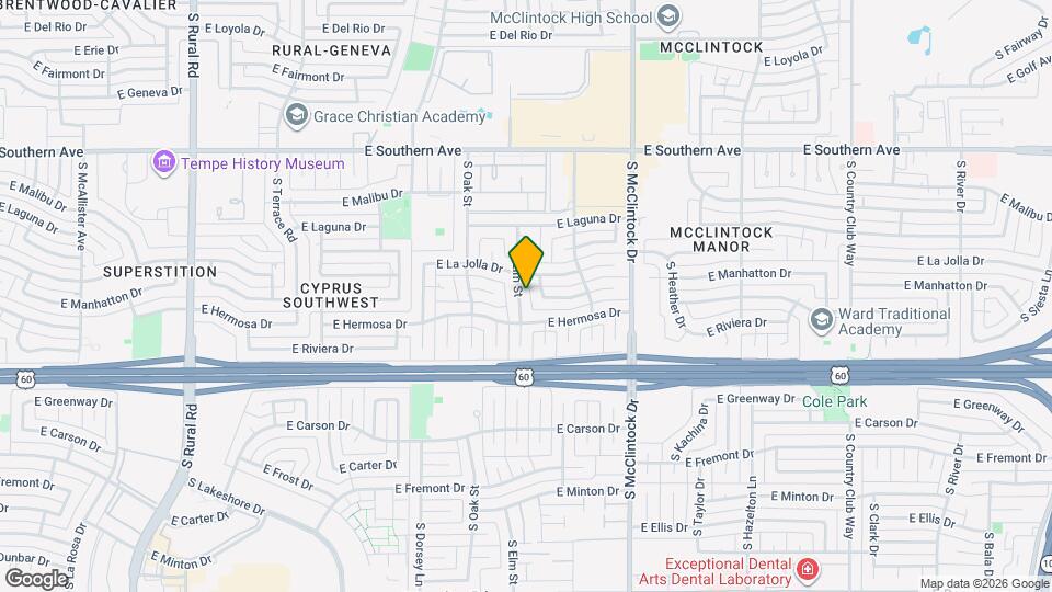 3719 S Elm St Map and Location Details