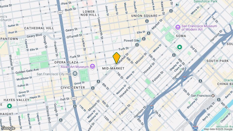 1075 Market St Map and Location Details