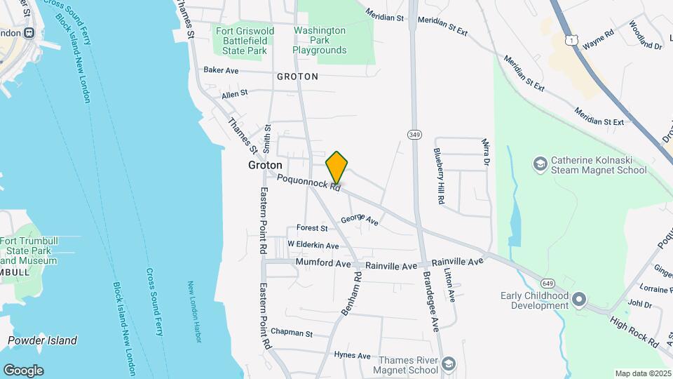 129 Poquonnock Rd Mapa y Detalles de la Ubicación