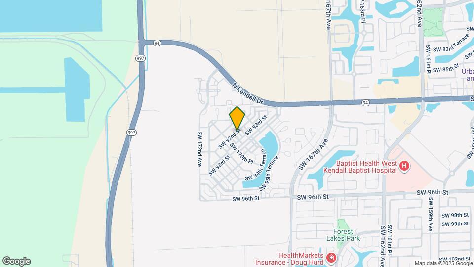 9203 SW 170th Ct Map and Location Details