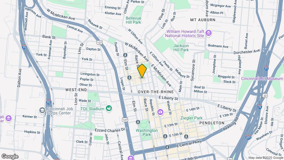 1714 Race St Map and Location Details