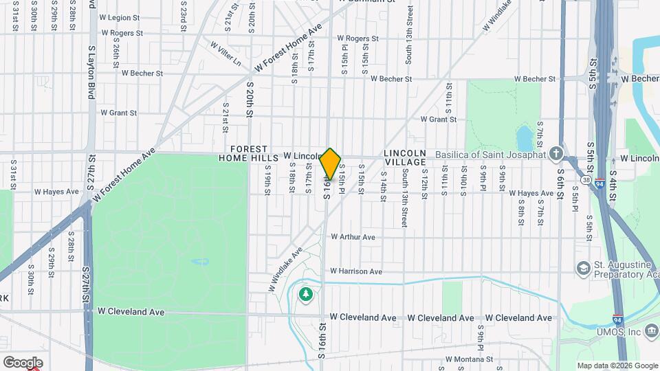 2354 S 16th St Map and Location Details