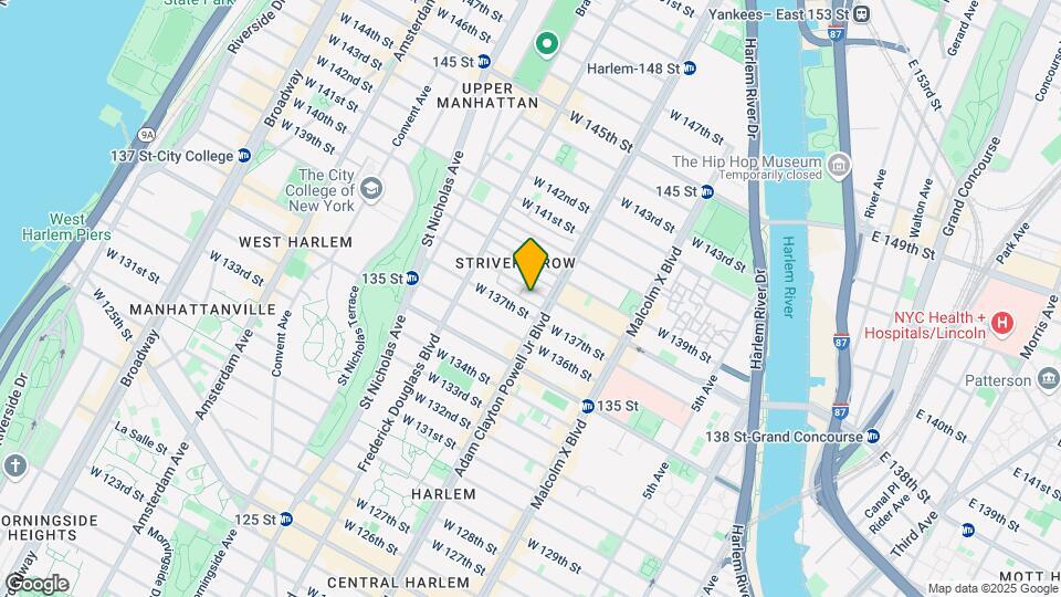 206 W 138th St Map and Location Details