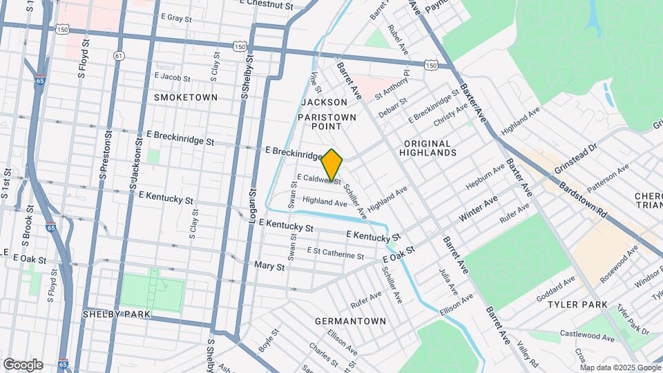 1050 E Caldwell St Map and Location Details