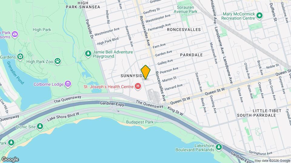 105 Sunnyside Ave Map and Location Details