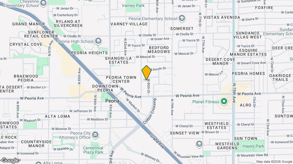 10720 N 80th Dr Map and Location Details