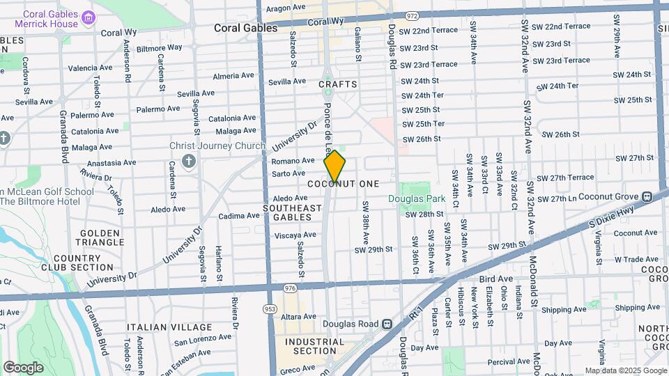 3401-3415 Ponce De Leon Blvd Map and Location Details