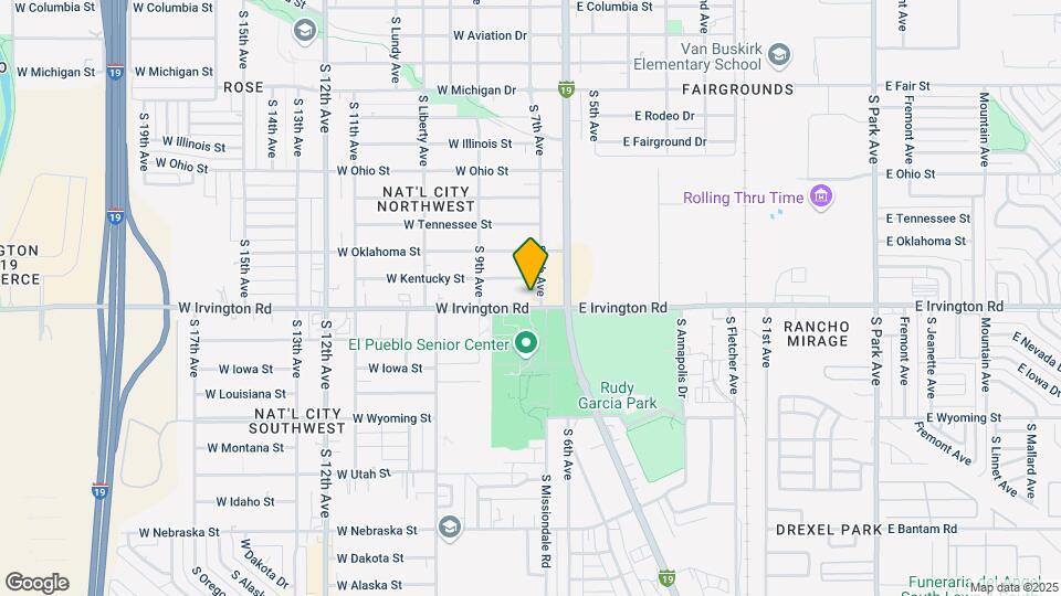 108 W Irvington Rd Mapa y Detalles de la Ubicación