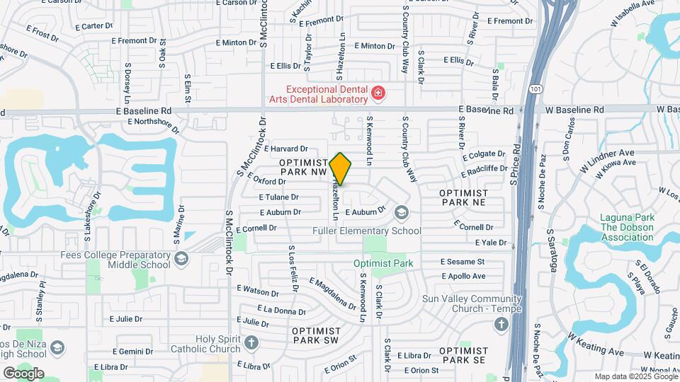 5409 S Hazelton Ln Map and Location Details