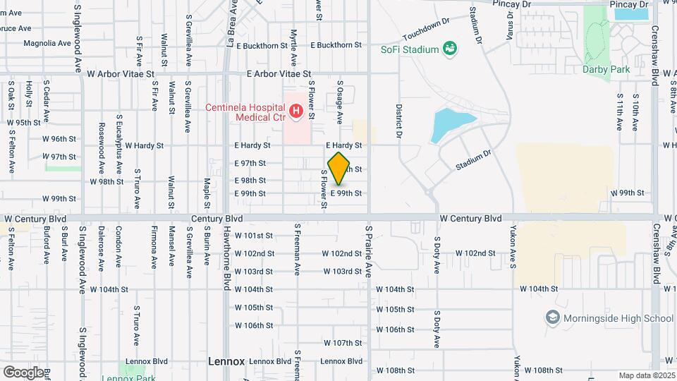 621 E. 99th St. Mapa y Detalles de la Ubicación