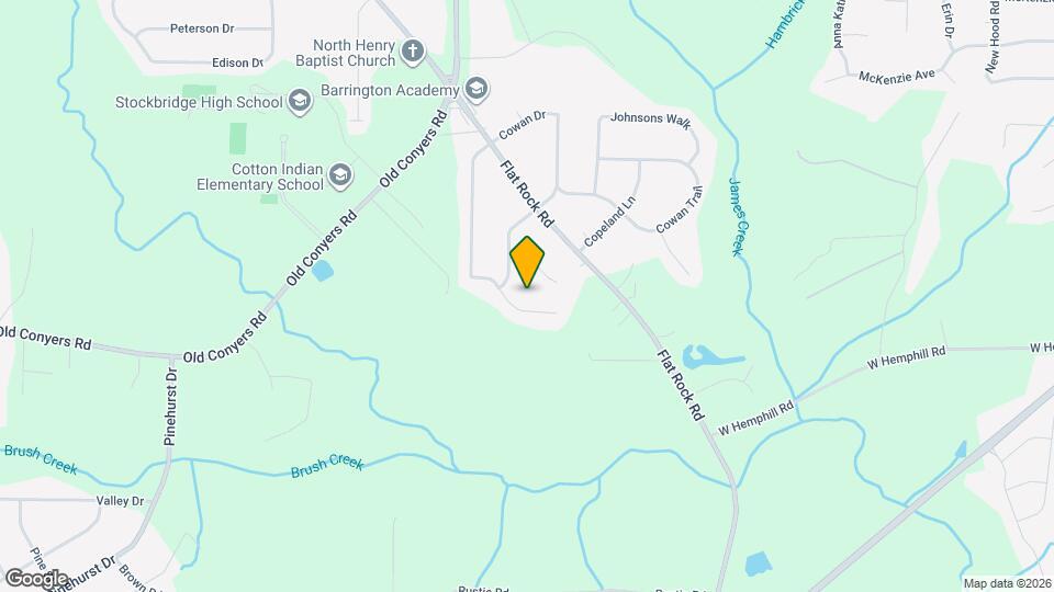 170 Brookwood Estates Trail Map and Location Details