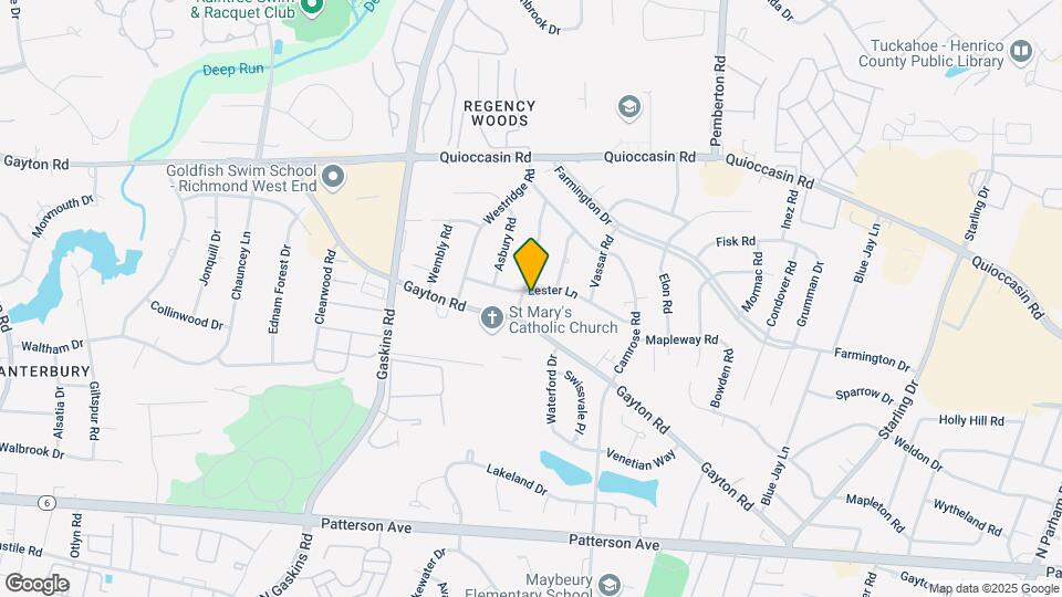 1205 Andover Rd Map and Location Details