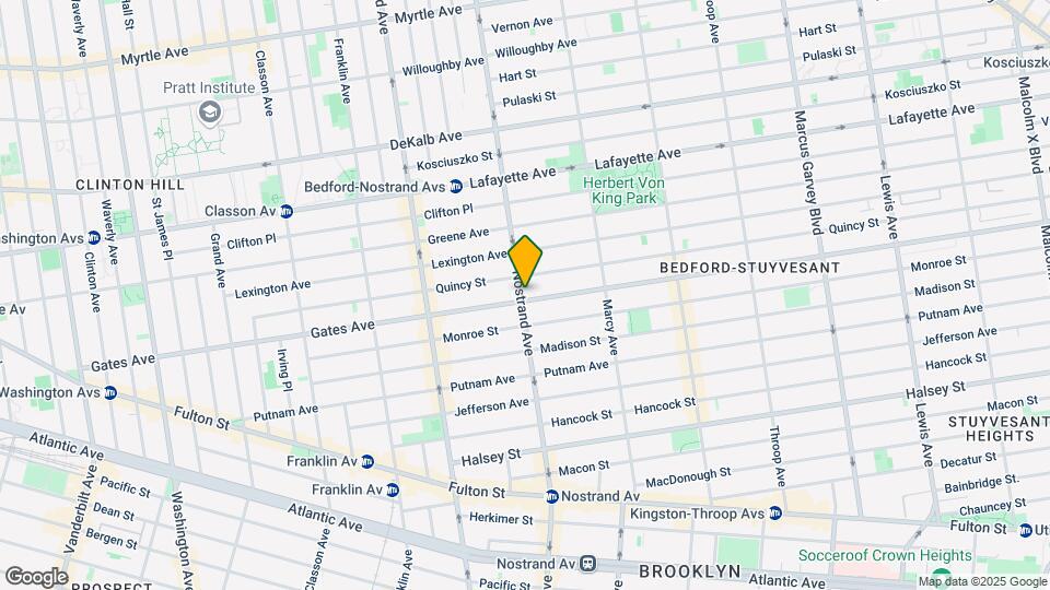 343-349 Nostrand Ave Map and Location Details