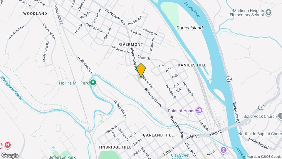 834 Rivermont Ave Map and Location Details