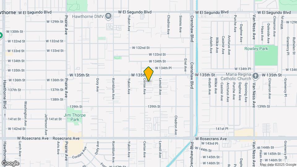 13534 1/2-13536 Cerise Ave Map and Location Details