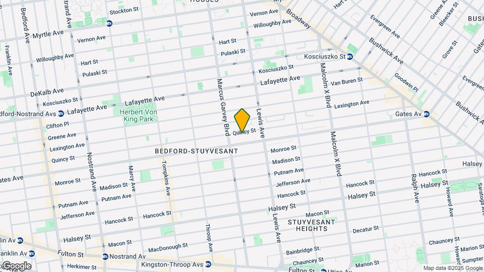 566 Quincy St Map and Location Details