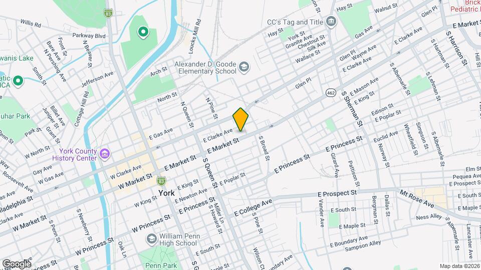 339 E Market St, Unit 1 Map and Location Details