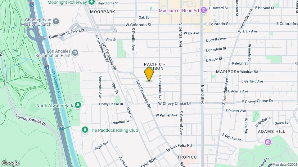 433 W Garfield Ave Mapa y Detalles de la Ubicación