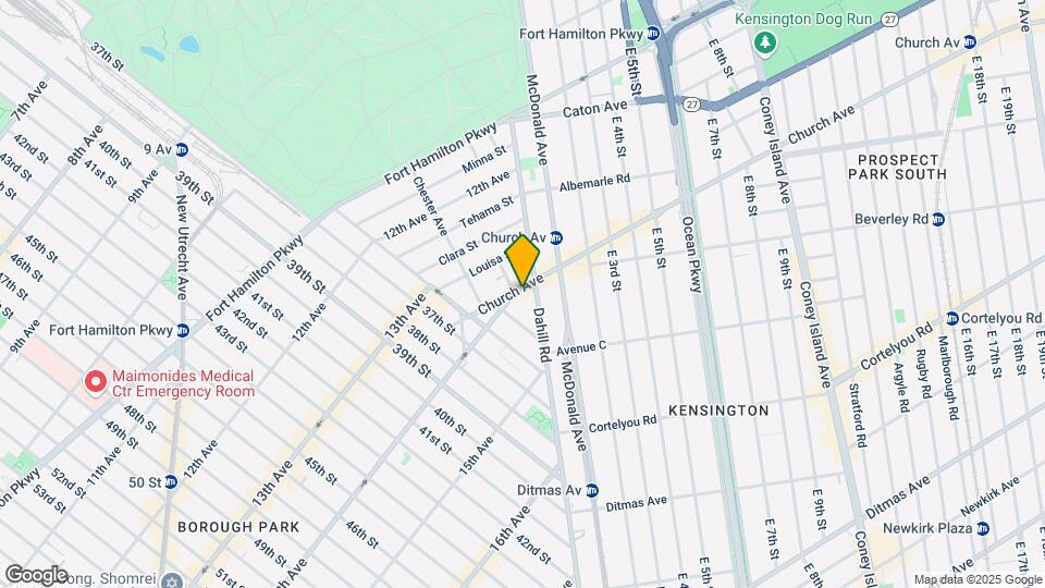 58 Church Ave Mapa y Detalles de la Ubicación