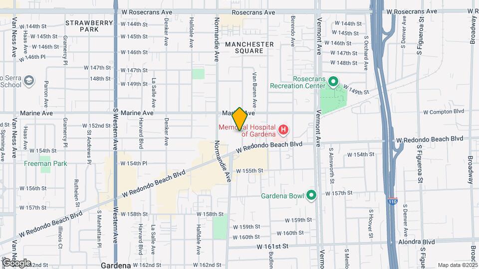 15221 S Raymond Ave Map and Location Details