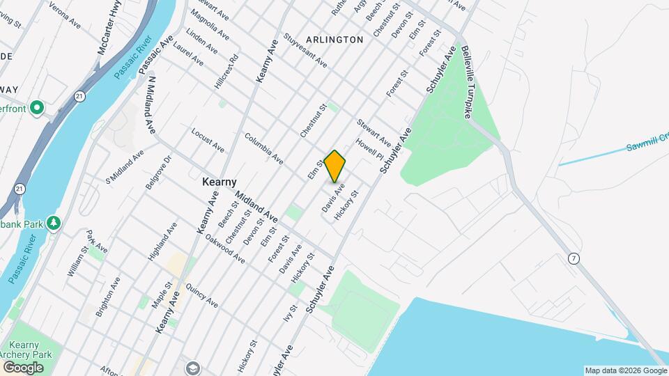 537 Davis Ave, Unit 2nd Floor Map and Location Details