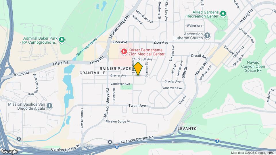 4727 Glacier Ave Map and Location Details