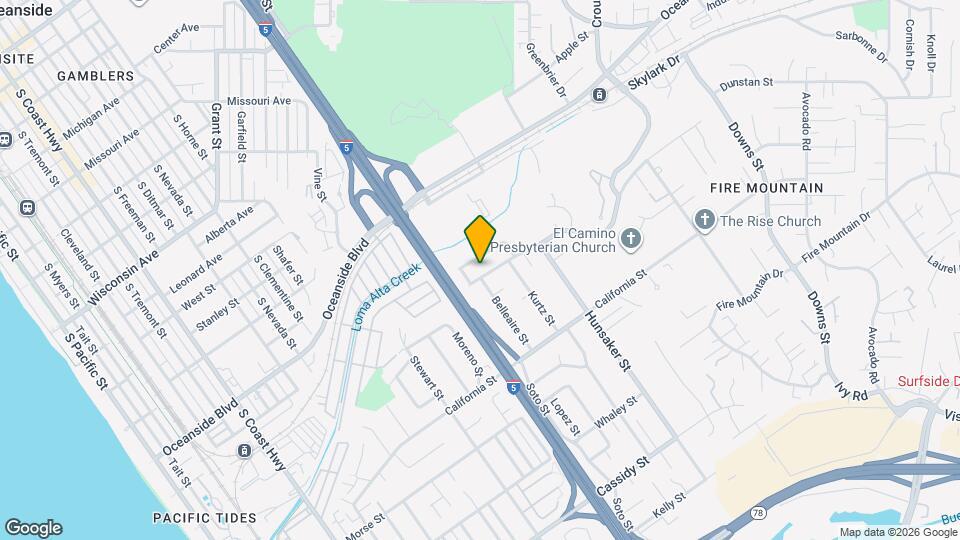 1604 Grandview St Map and Location Details