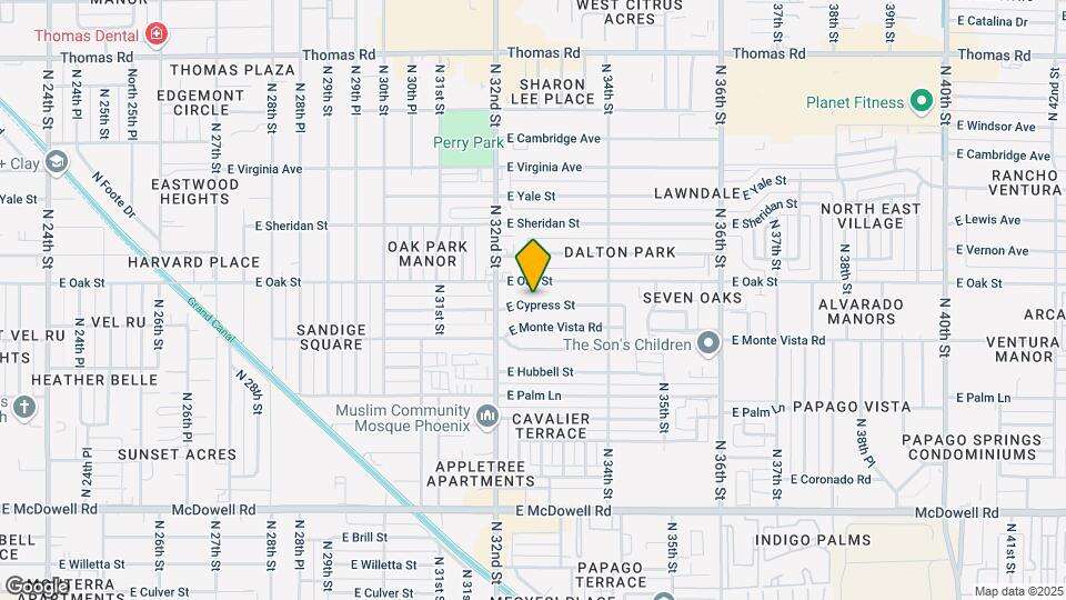 3232 E Cypress St Map and Location Details
