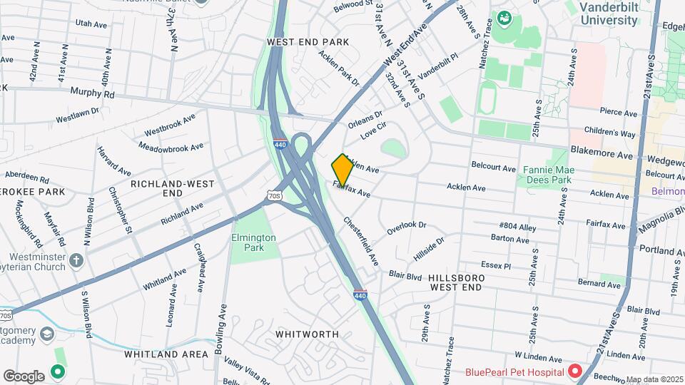 303 Fairfax Ave Map and Location Details