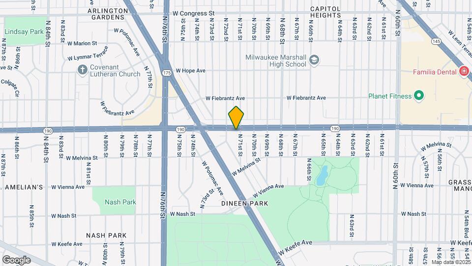7105 W Capitol Dr Map and Location Details