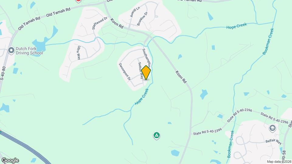 213 Sutton Way Map and Location Details