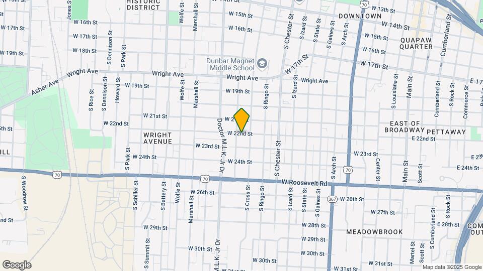 1215 W 22nd St Map and Location Details