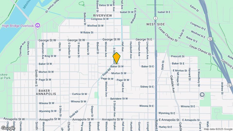 652 Stryker Ave Map and Location Details