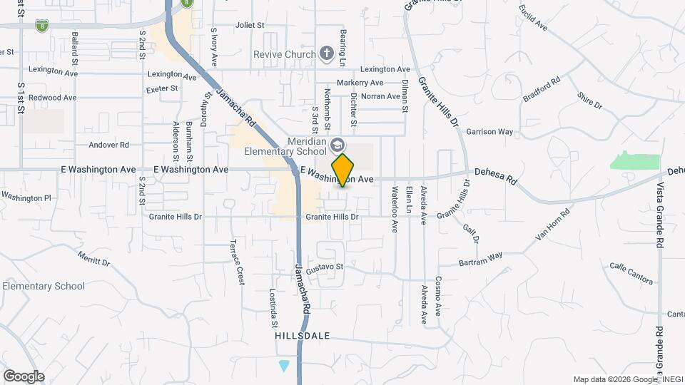 1542 Granite Hills Dr Map and Location Details