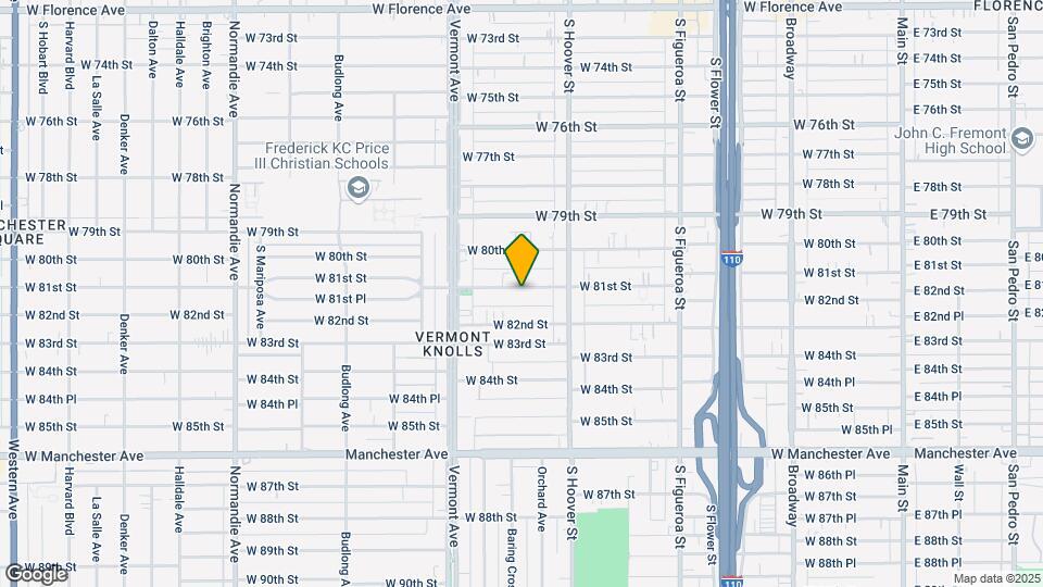 852 W 81st St Map and Location Details