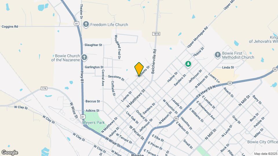 1005 Roberts St Map and Location Details