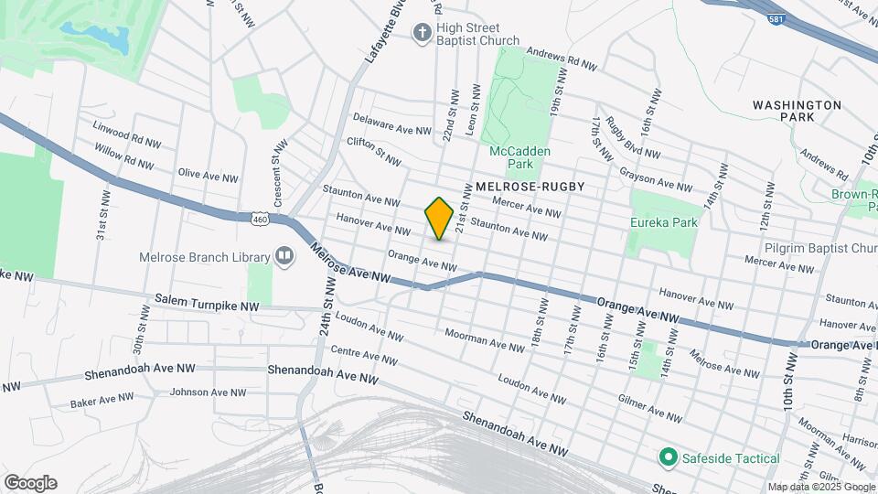 2116 Hanover Ave NW Map and Location Details