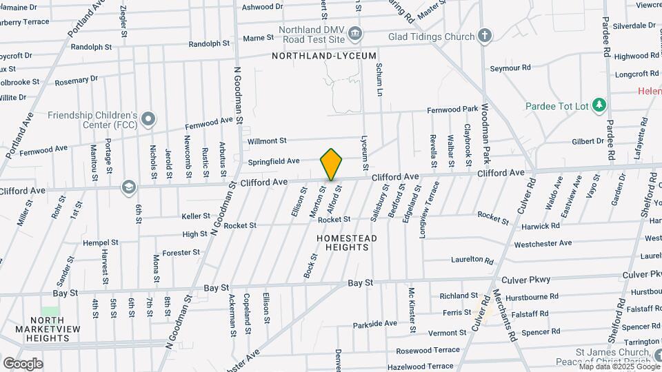 1927 Clifford Ave Map and Location Details