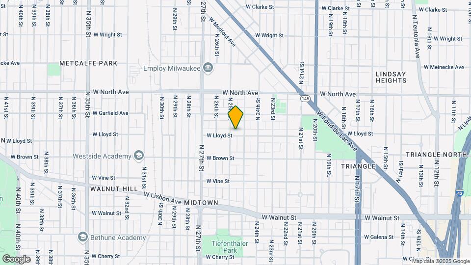 2472 W Lloyd St Map and Location Details