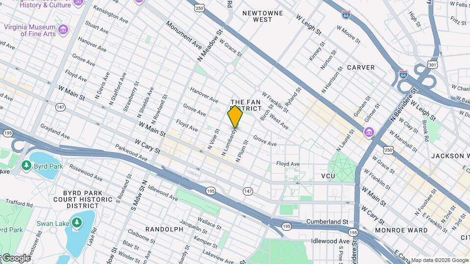 1527 Grove Ave Map and Location Details